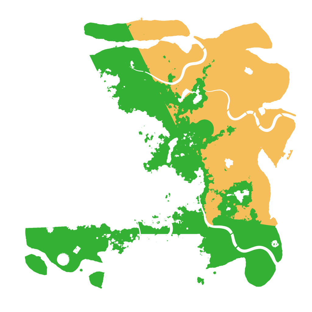 Biome Rust Map: Procedural Map, Size: 4500, Seed: 250106