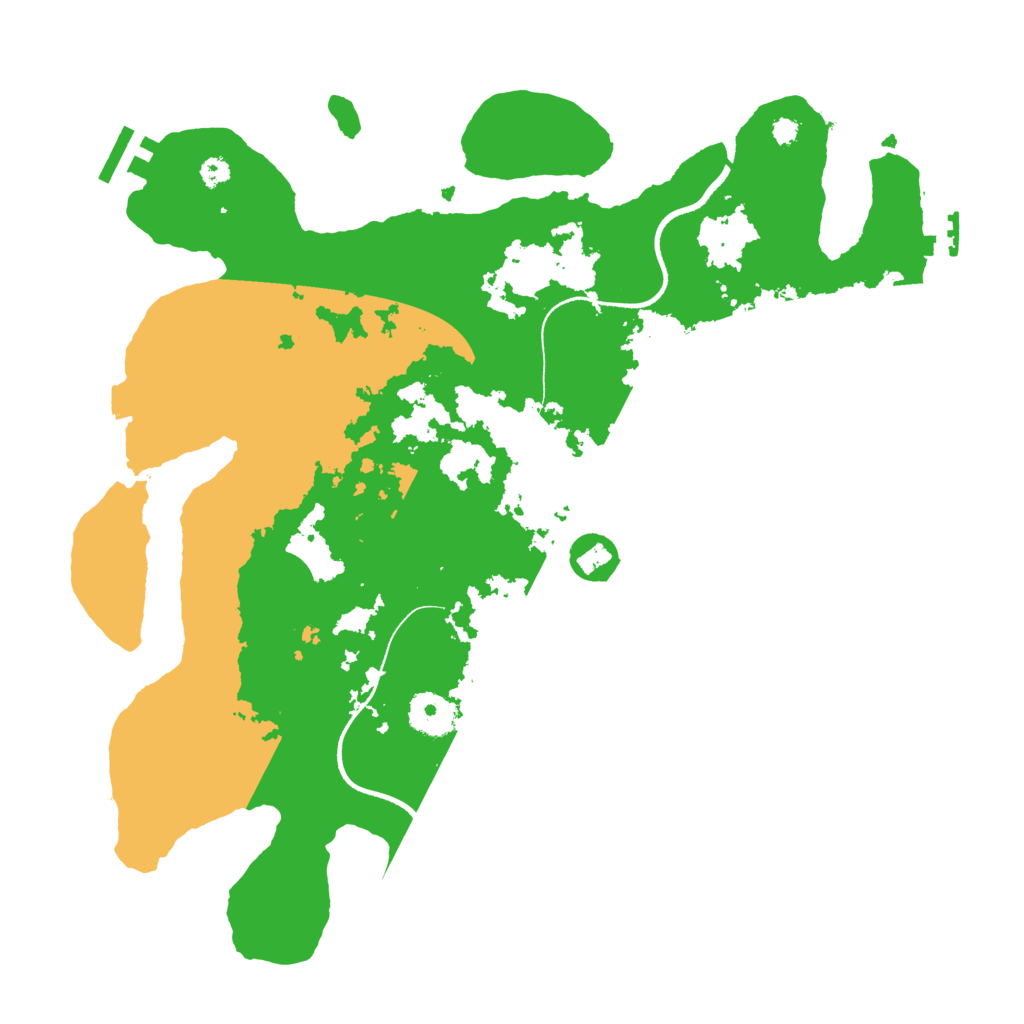 Biome Rust Map: Procedural Map, Size: 3500, Seed: 1841931999
