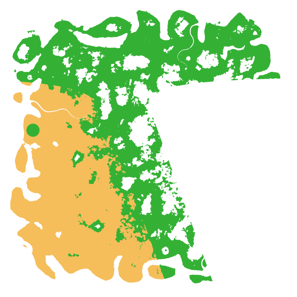 Biome Rust Map: Procedural Map, Size: 6000, Seed: 13973427