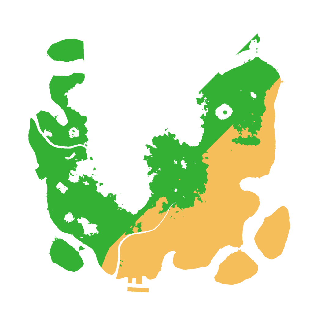 Biome Rust Map: Procedural Map, Size: 3000, Seed: 769779013