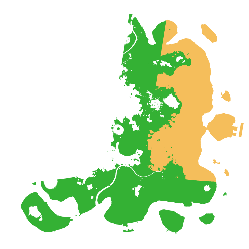 Biome Rust Map: Procedural Map, Size: 3600, Seed: 1775528799