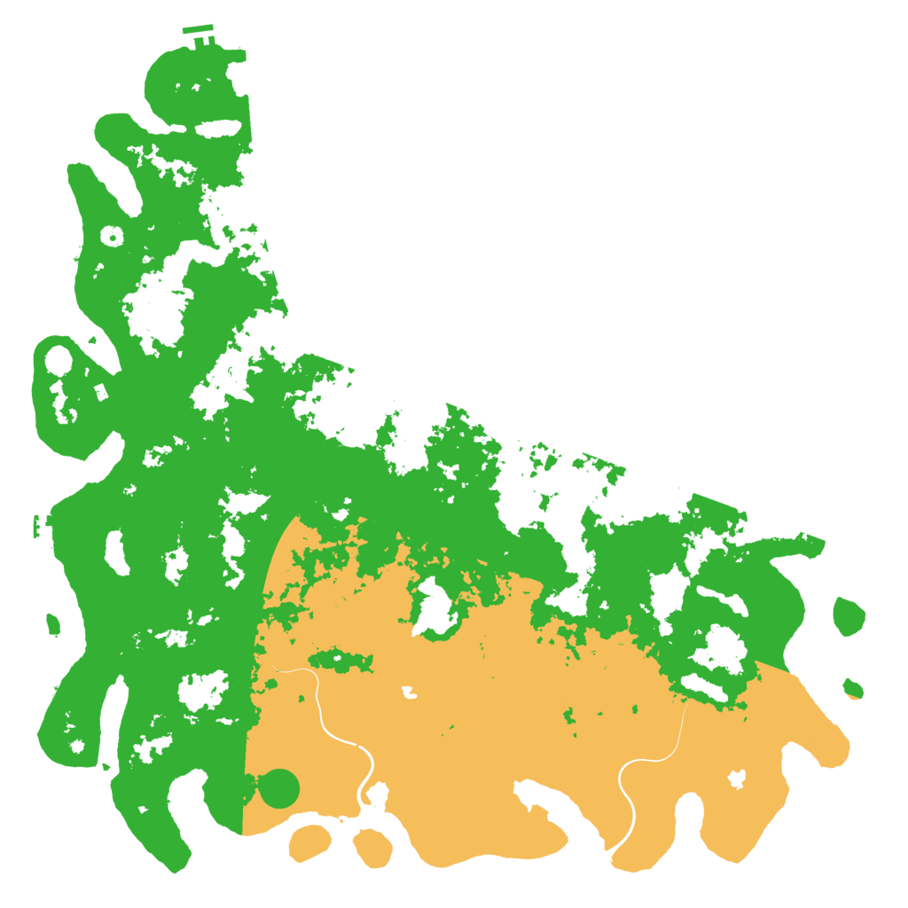Biome Rust Map: Procedural Map, Size: 6000, Seed: 7865455