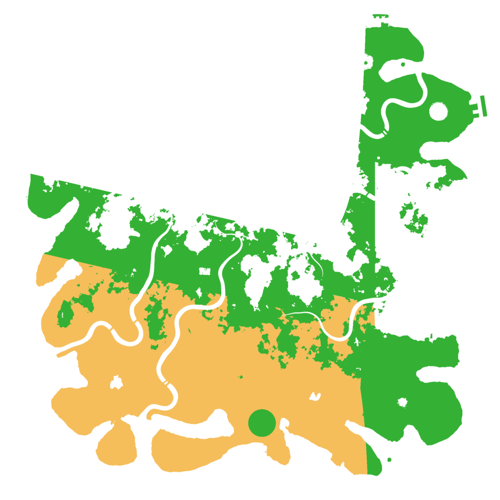 Biome Rust Map: Procedural Map, Size: 4800, Seed: 1458941200