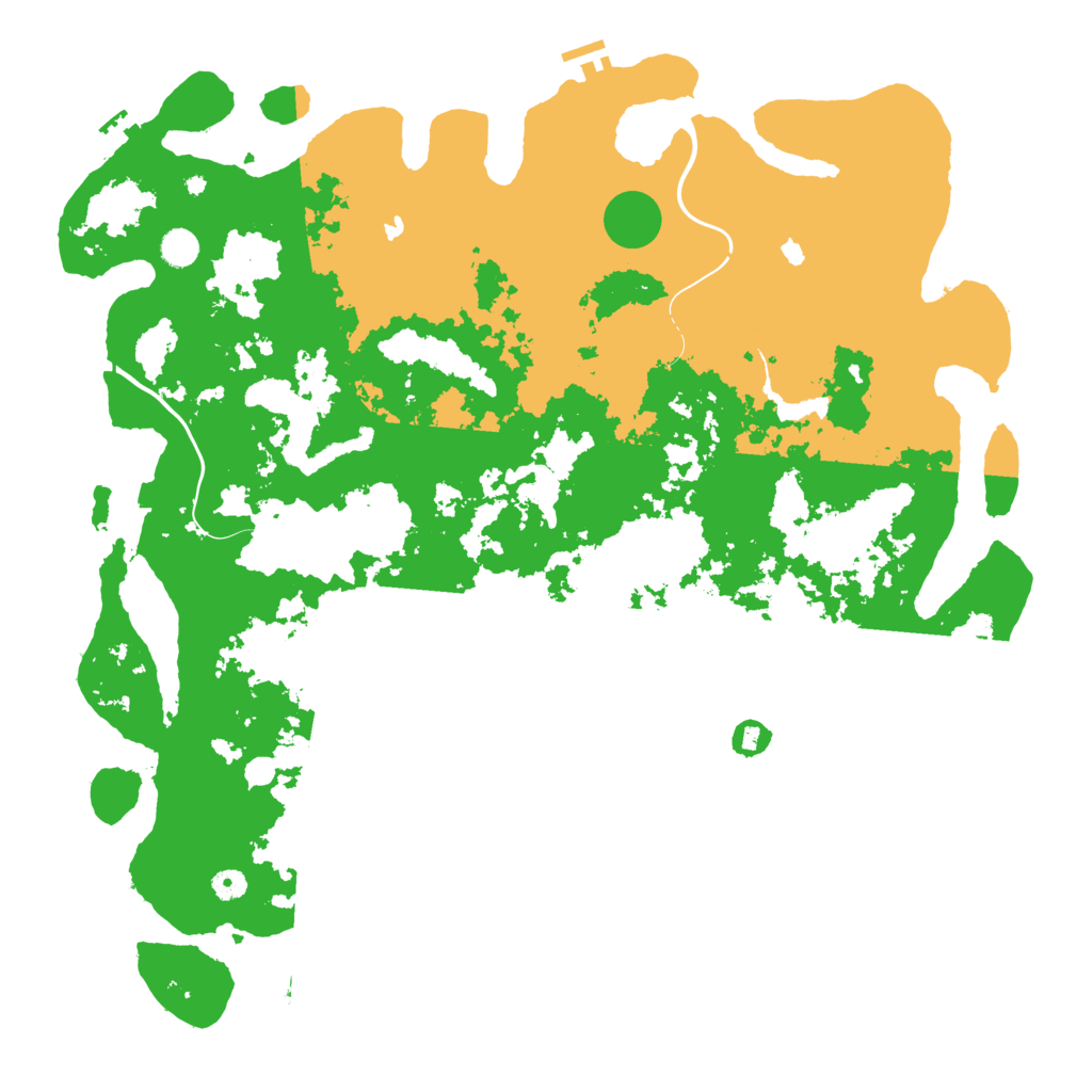 Biome Rust Map: Procedural Map, Size: 5000, Seed: 25121986