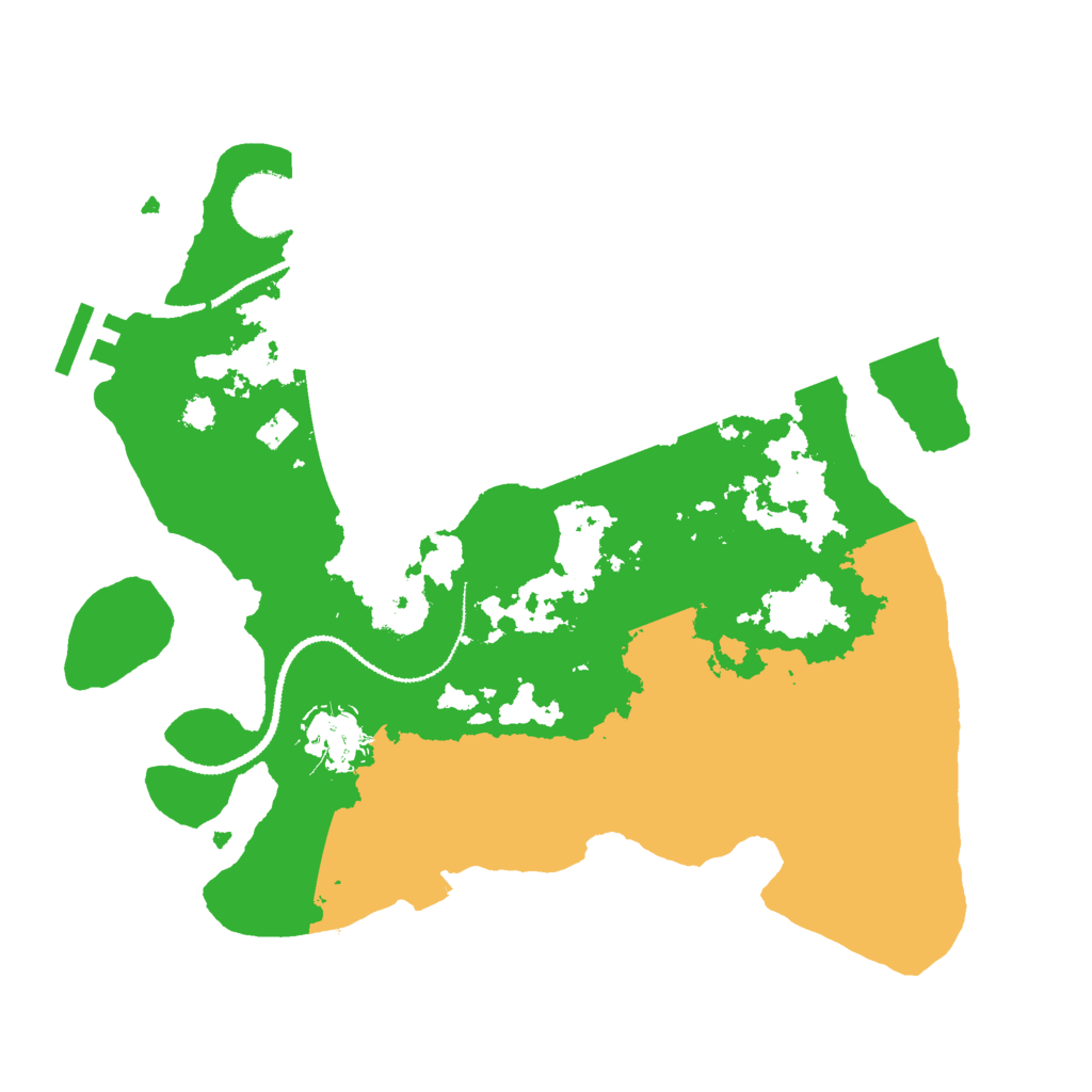 Biome Rust Map: Procedural Map, Size: 3000, Seed: 15196