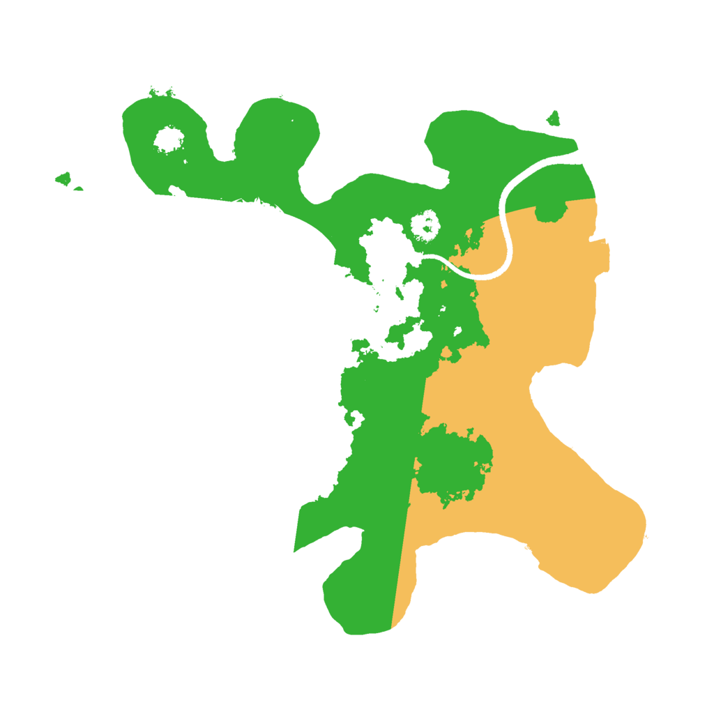 Biome Rust Map: Procedural Map, Size: 2500, Seed: 159460162
