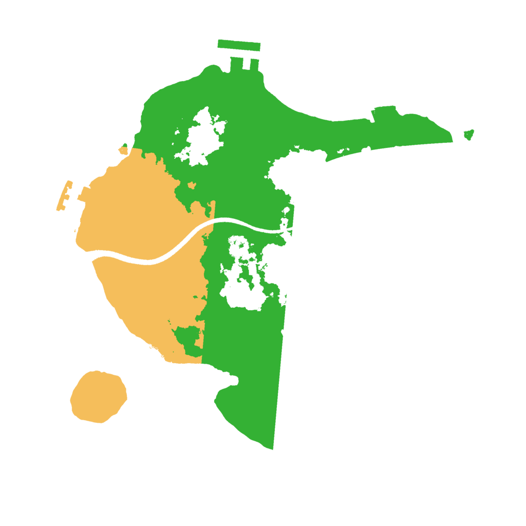 Biome Rust Map: Procedural Map, Size: 2500, Seed: 1609230870