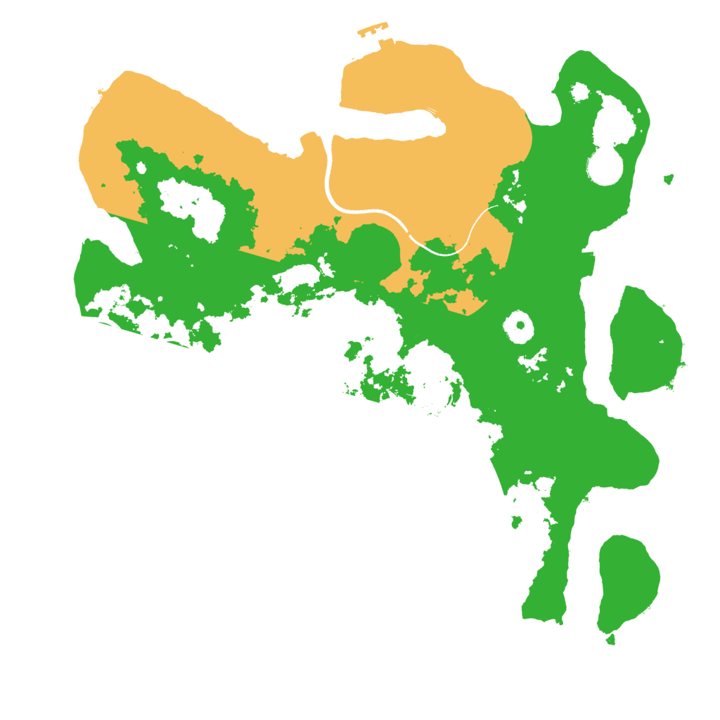 Biome Rust Map: Procedural Map, Size: 3500, Seed: 598755779