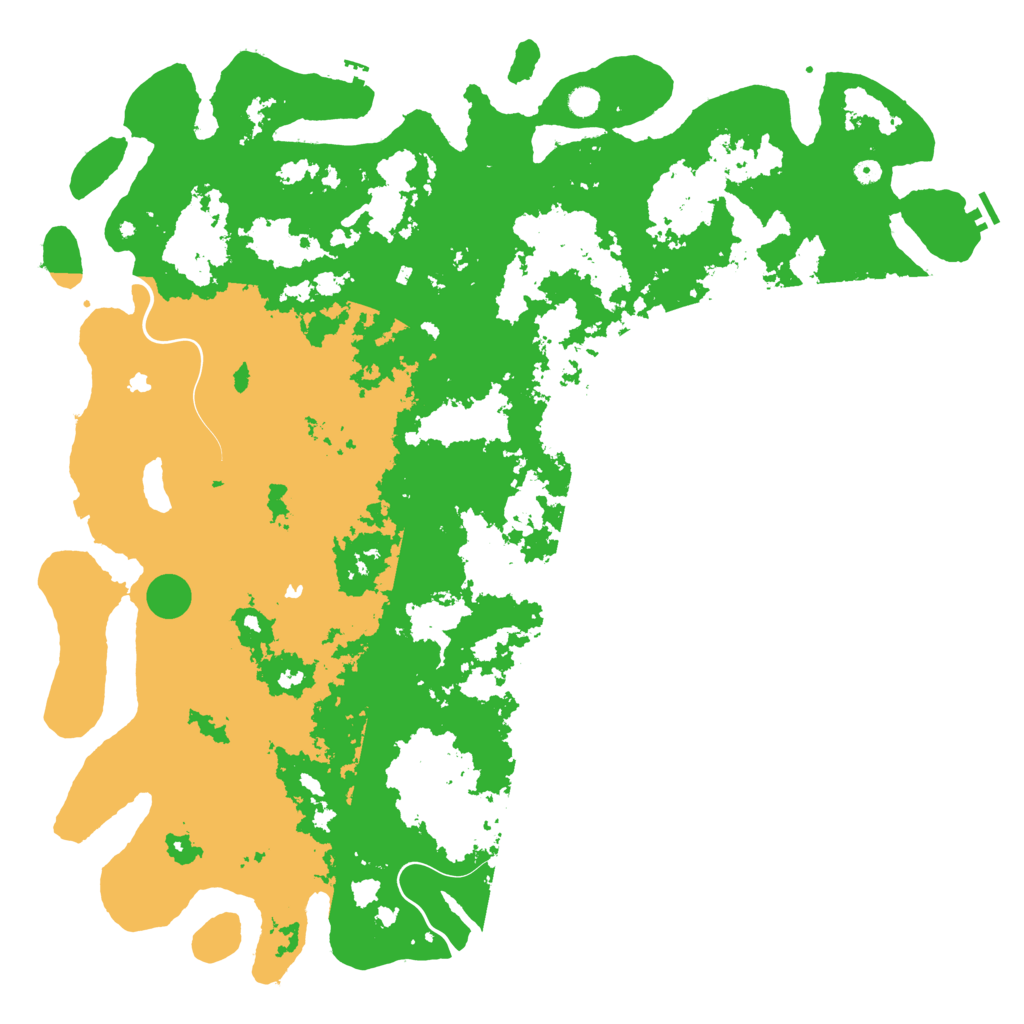 Biome Rust Map: Procedural Map, Size: 6000, Seed: 1376870948