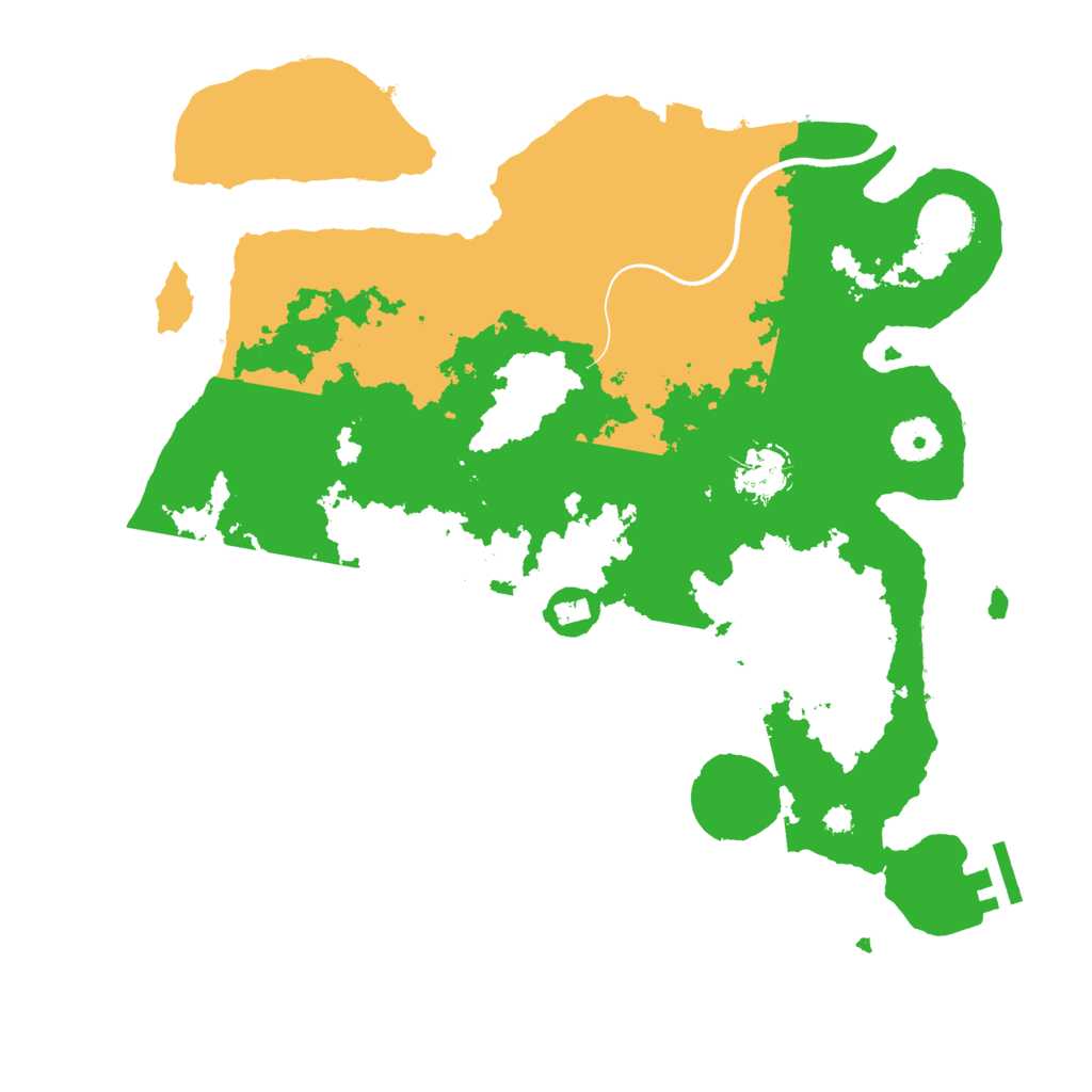 Biome Rust Map: Procedural Map, Size: 3500, Seed: 150602762