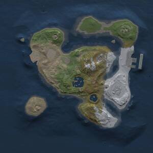 Thumbnail Rust Map: Procedural Map, Size: 2000, Seed: 1609230870, 5 Monuments