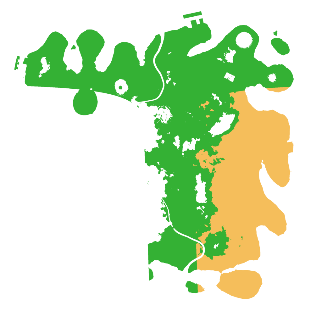 Biome Rust Map: Procedural Map, Size: 3500, Seed: 1160270406