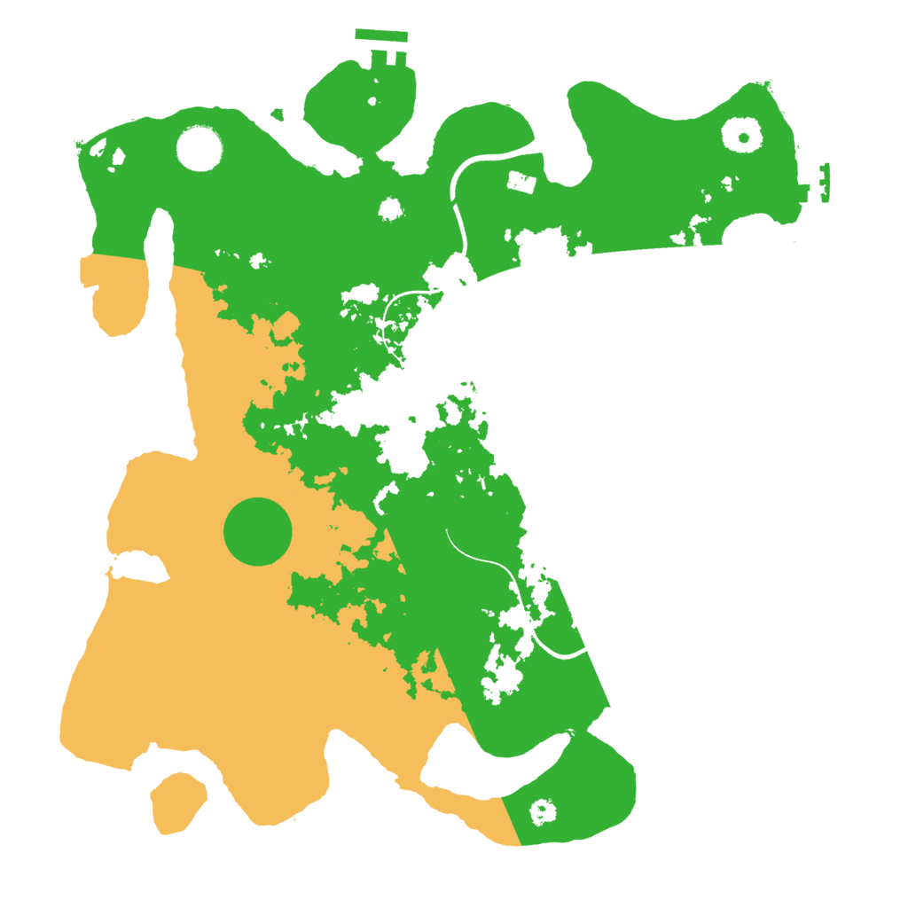 Biome Rust Map: Procedural Map, Size: 3500, Seed: 337525076