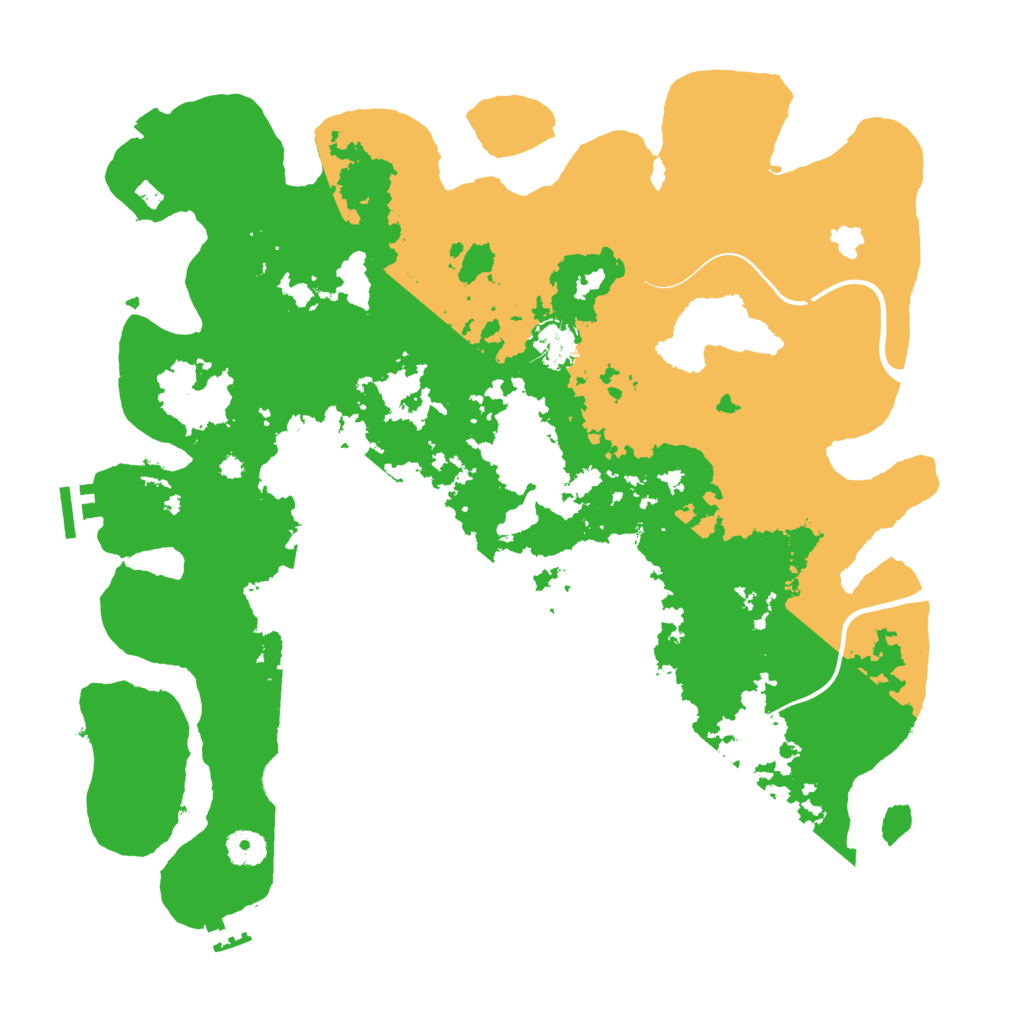 Biome Rust Map: Procedural Map, Size: 4000, Seed: 600001