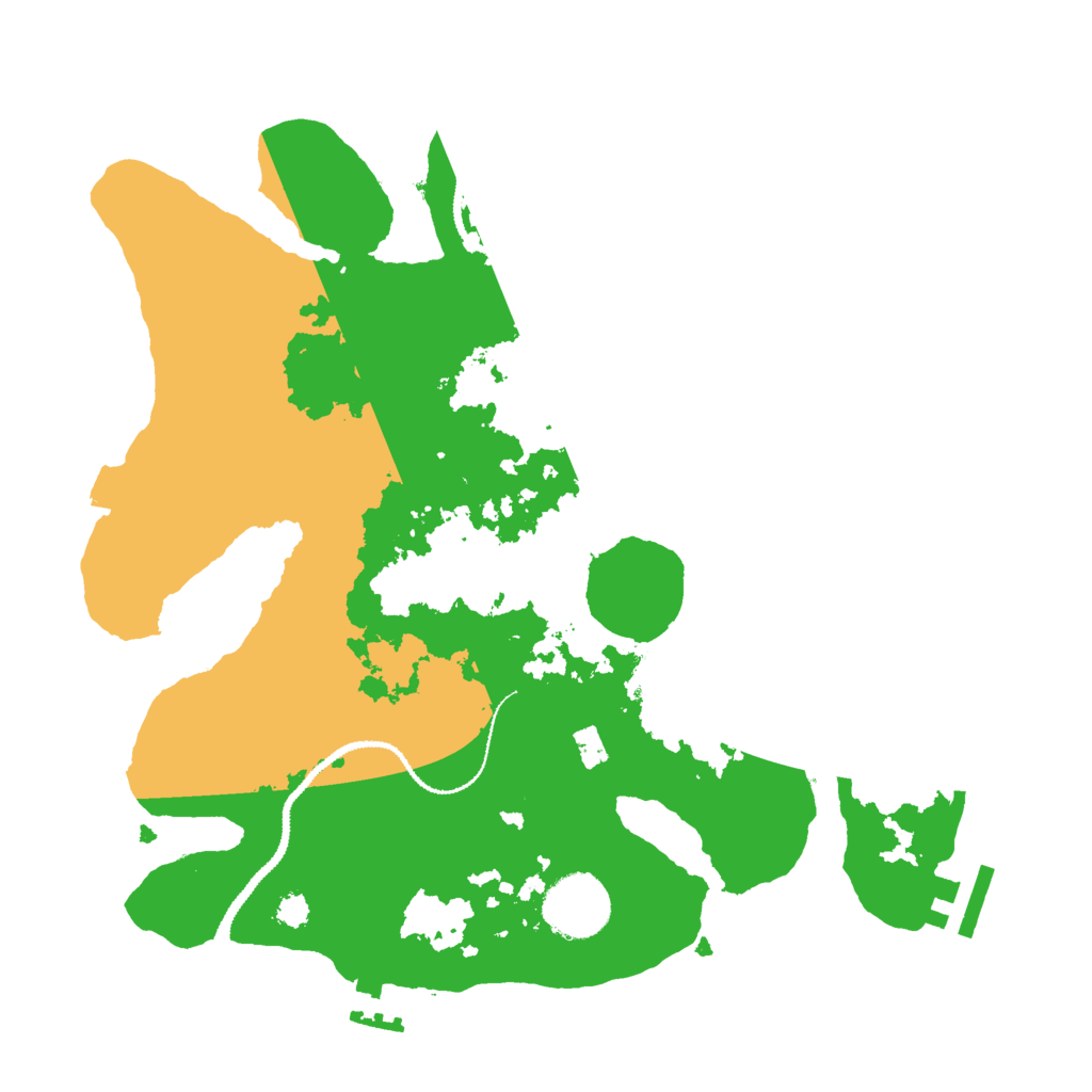 Biome Rust Map: Procedural Map, Size: 3000, Seed: 12333412
