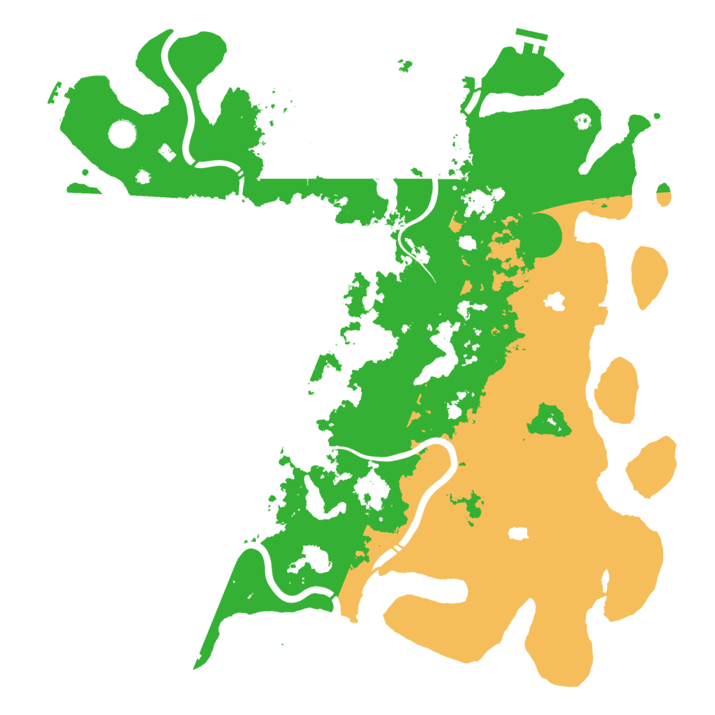 Biome Rust Map: Procedural Map, Size: 4500, Seed: 2025010601