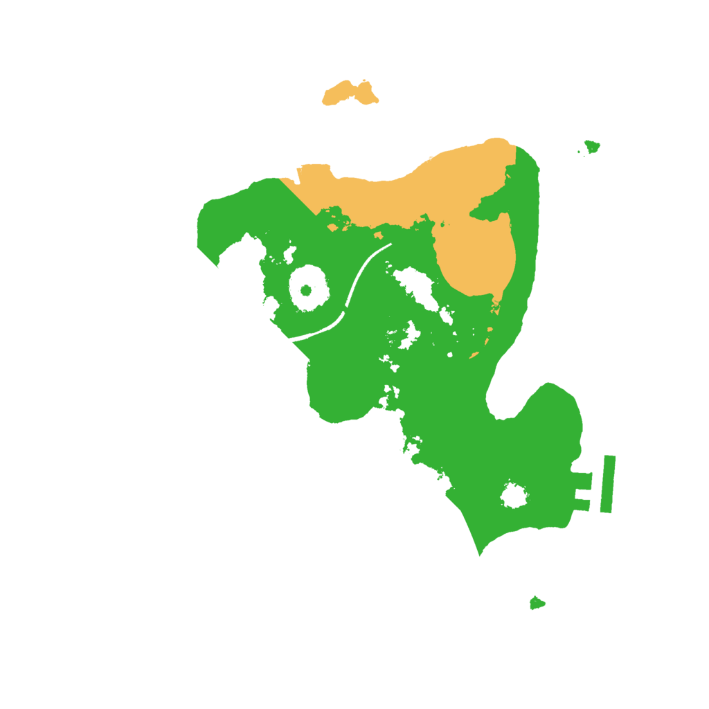 Biome Rust Map: Procedural Map, Size: 2500, Seed: 120252