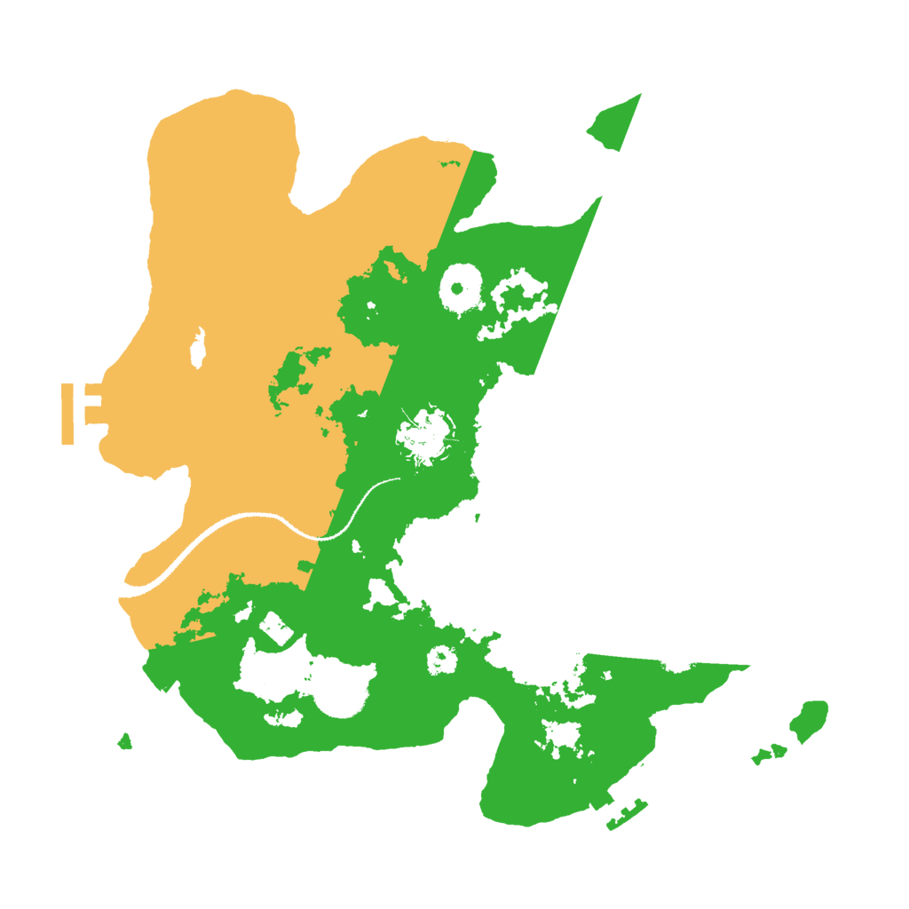 Biome Rust Map: Procedural Map, Size: 3000, Seed: 64402209