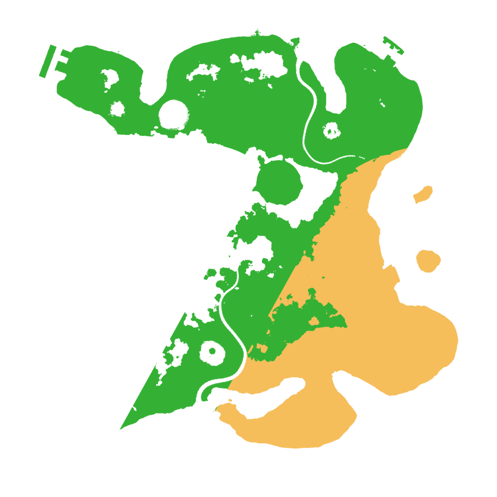 Biome Rust Map: Procedural Map, Size: 3000, Seed: 364174737