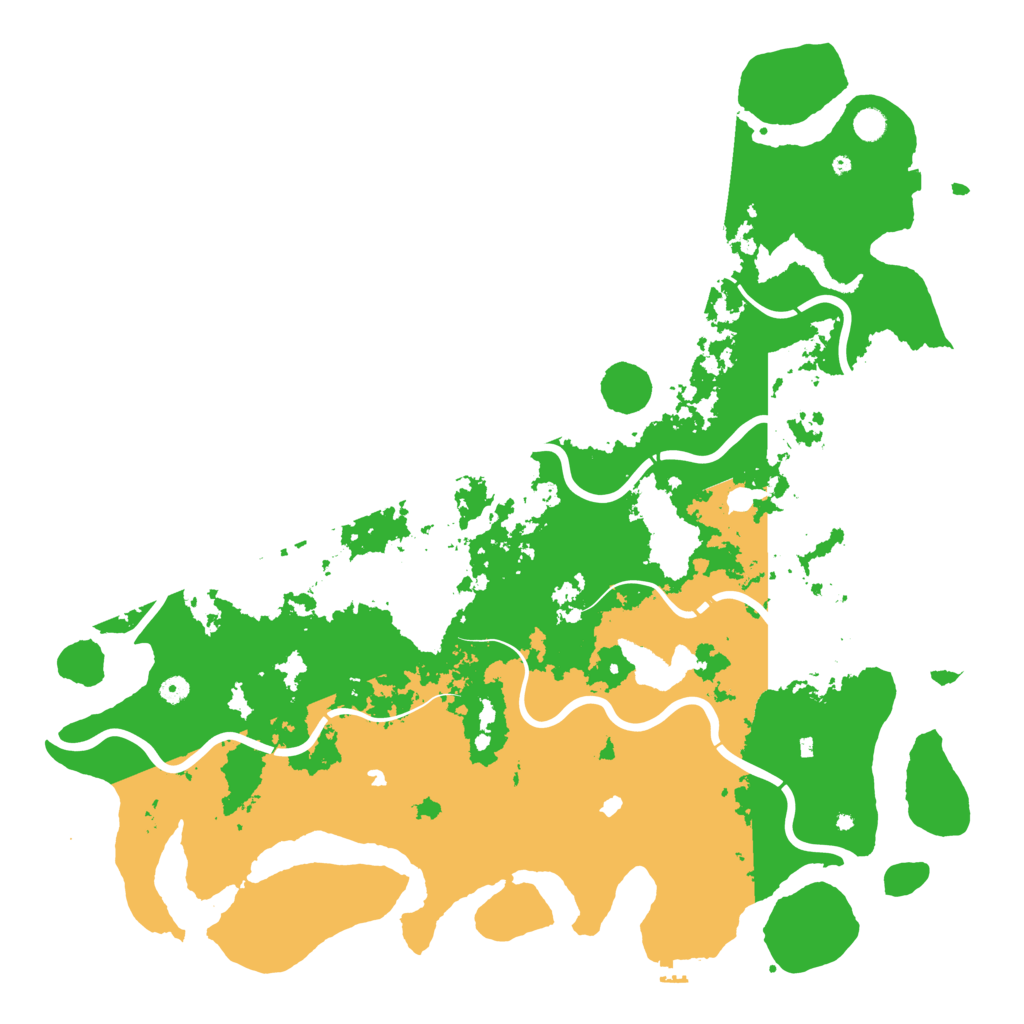 Biome Rust Map: Procedural Map, Size: 5500, Seed: 86724392