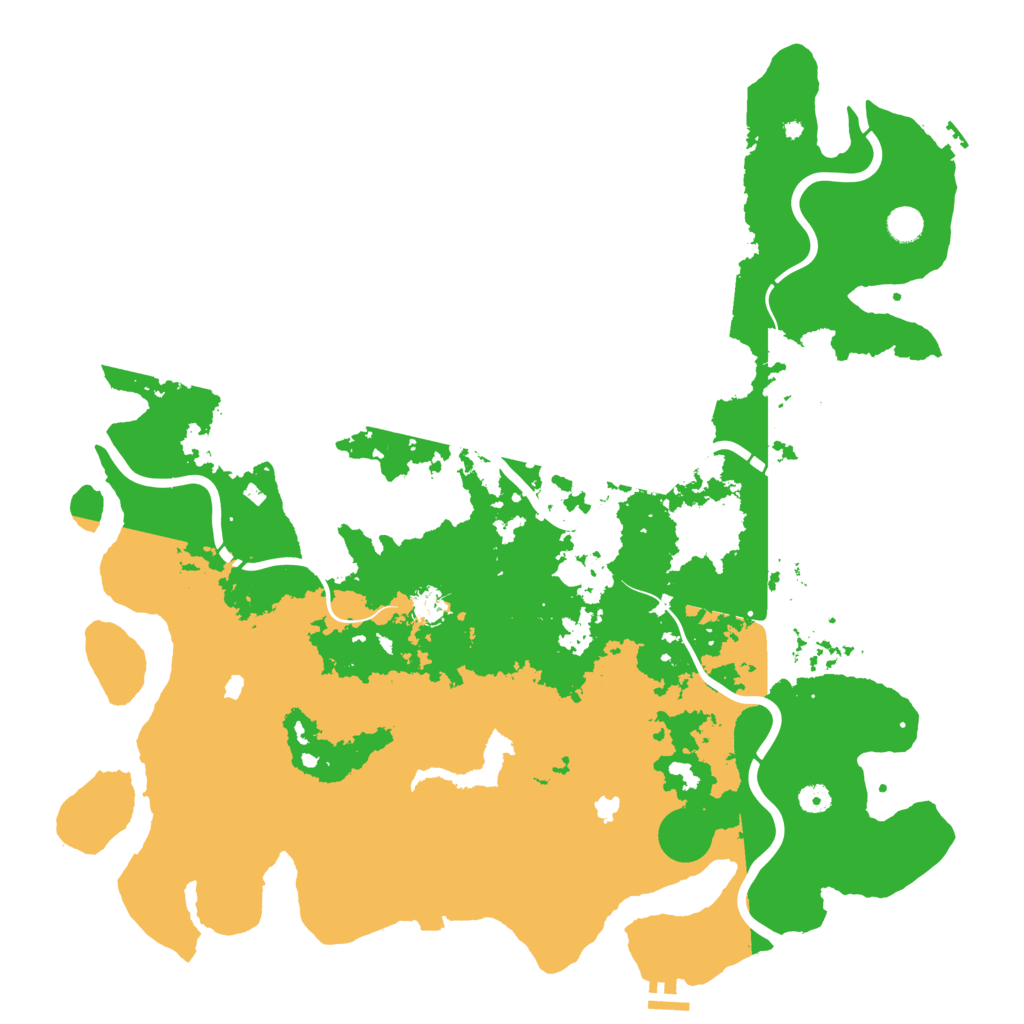 Biome Rust Map: Procedural Map, Size: 5000, Seed: 453043471
