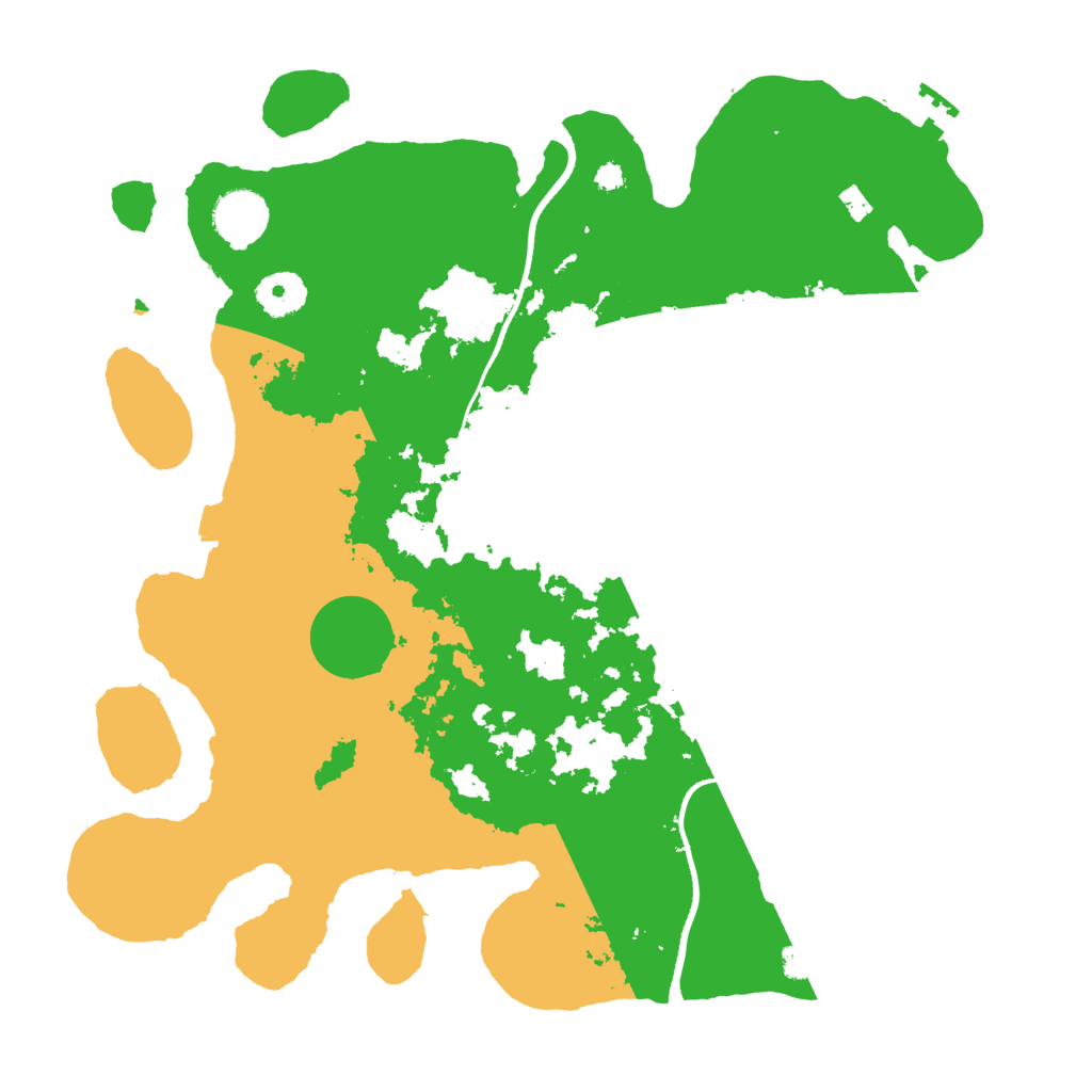 Biome Rust Map: Procedural Map, Size: 3500, Seed: 215068055