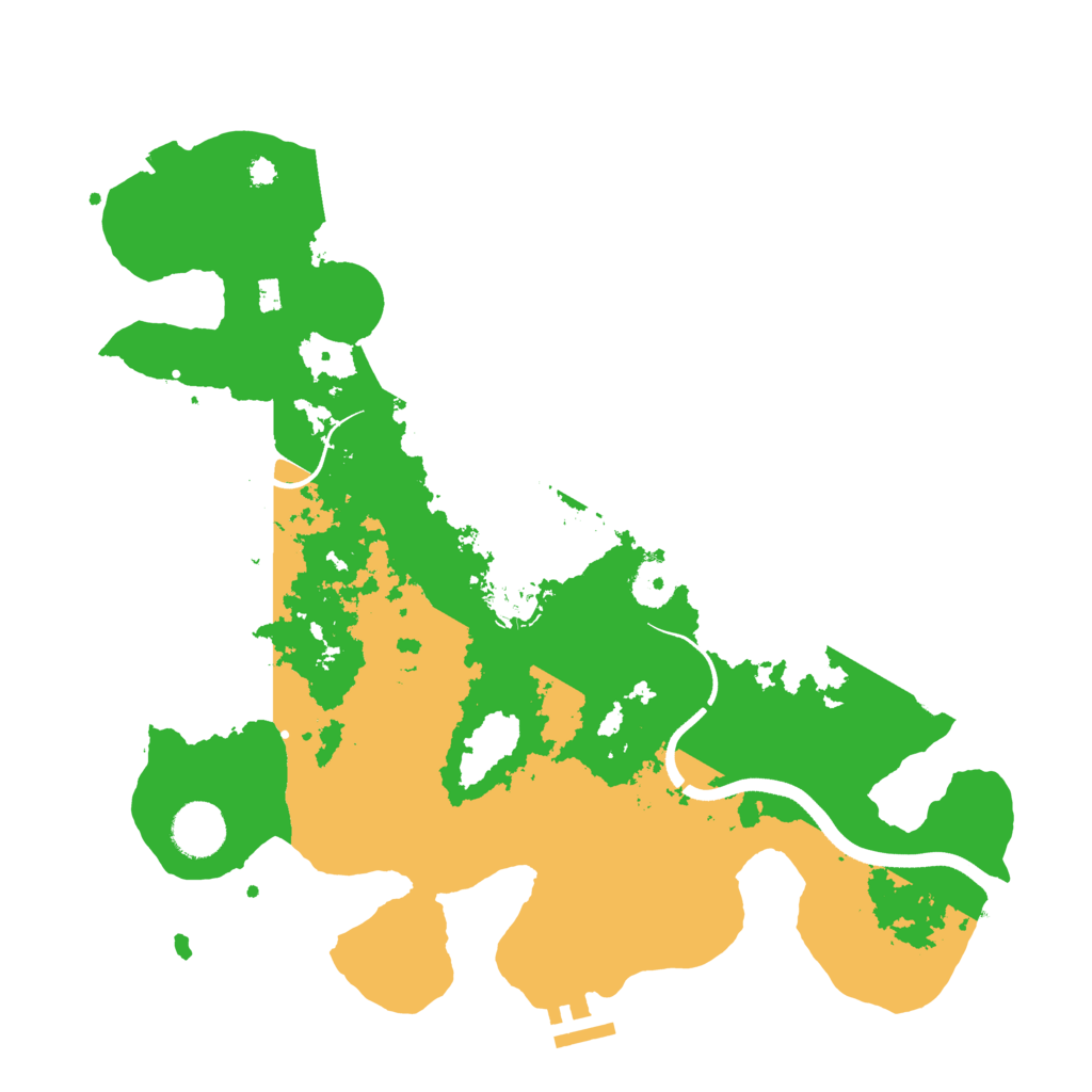 Biome Rust Map: Procedural Map, Size: 3600, Seed: 50501