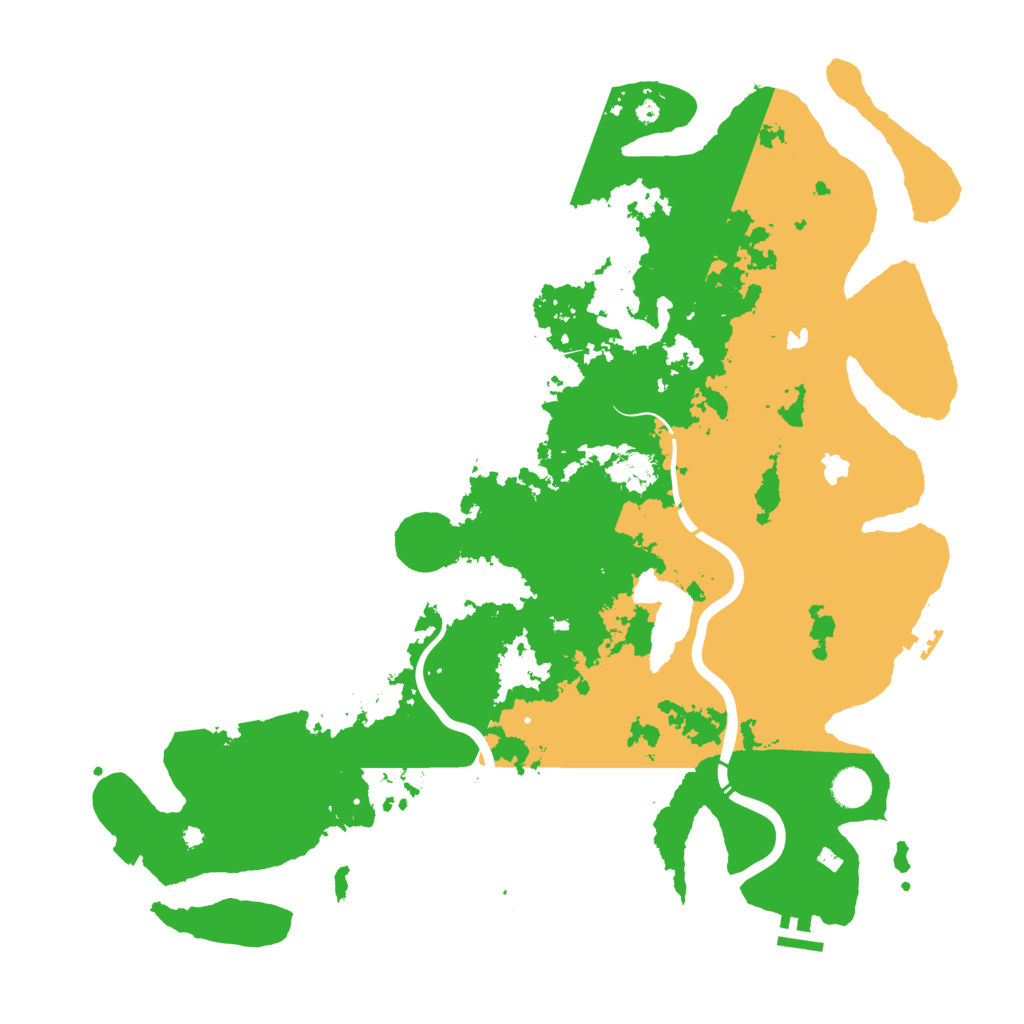 Biome Rust Map: Procedural Map, Size: 4500, Seed: 6958996