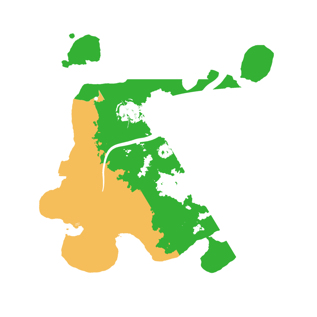 Biome Rust Map: Procedural Map, Size: 2400, Seed: 1055126896