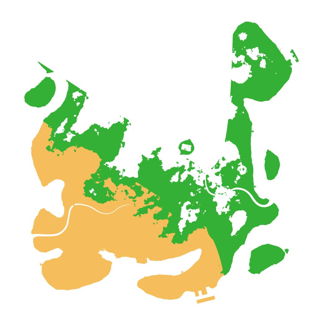 Biome Rust Map: Procedural Map, Size: 3500, Seed: 1319887383
