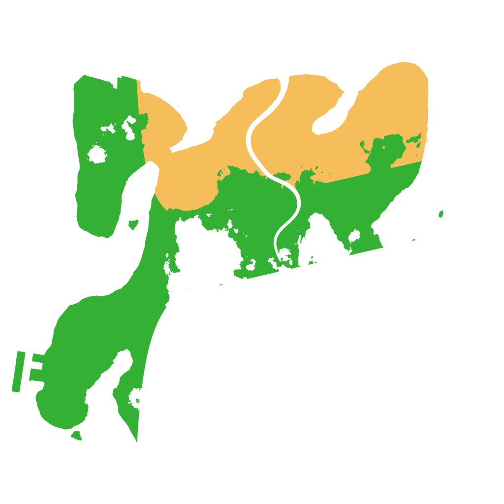 Biome Rust Map: Procedural Map, Size: 2500, Seed: 2213298