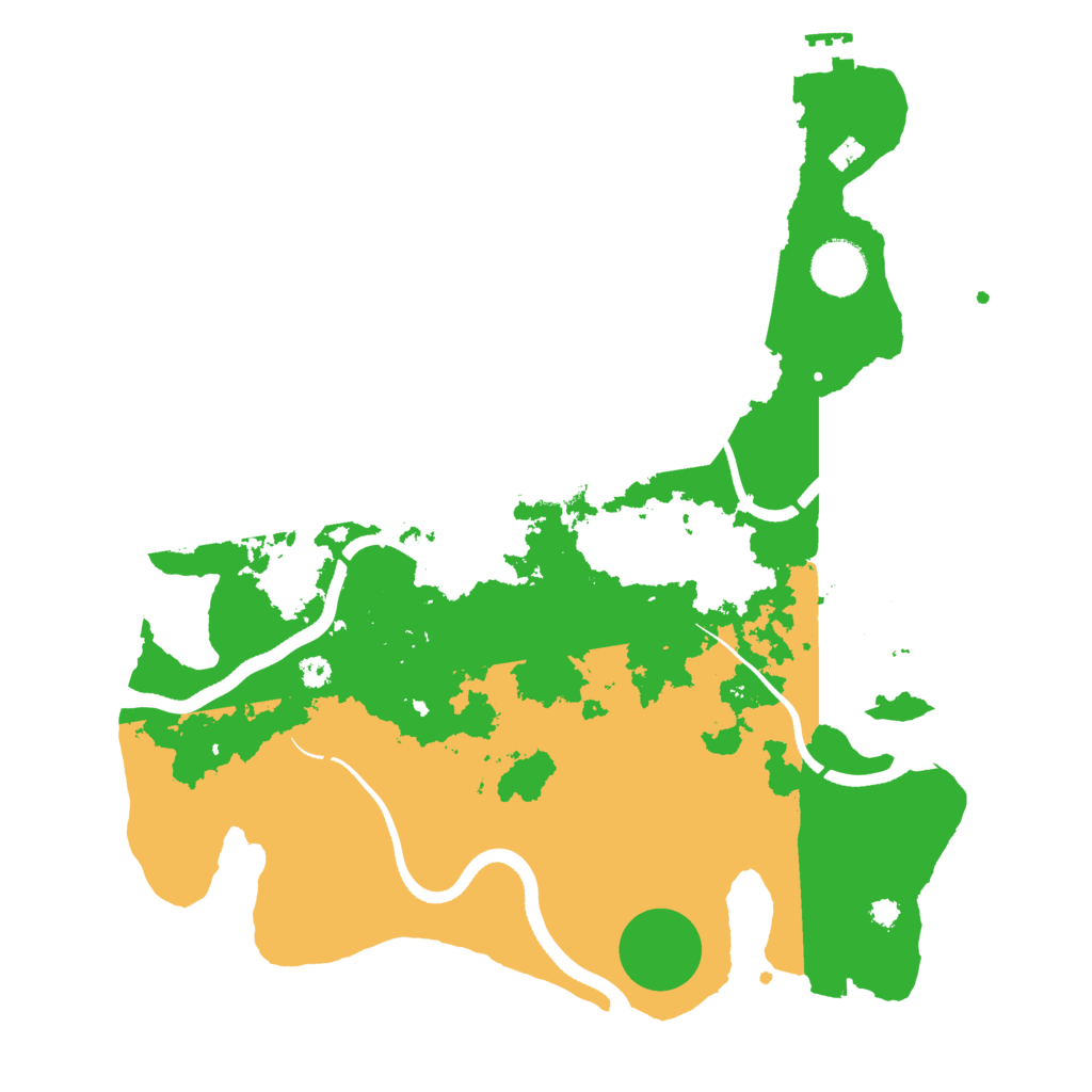 Biome Rust Map: Procedural Map, Size: 3500, Seed: 2016550376