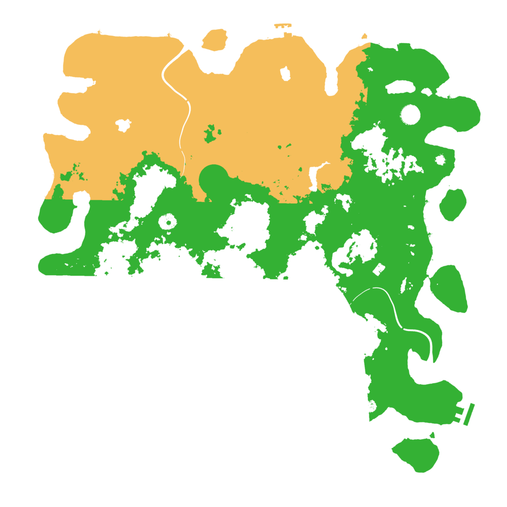 Biome Rust Map: Procedural Map, Size: 4500, Seed: 7463853