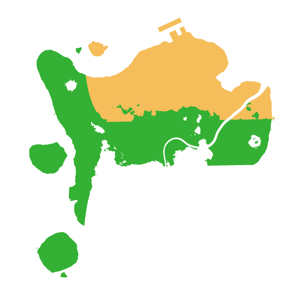 Biome Rust Map: Procedural Map, Size: 2500, Seed: 1948