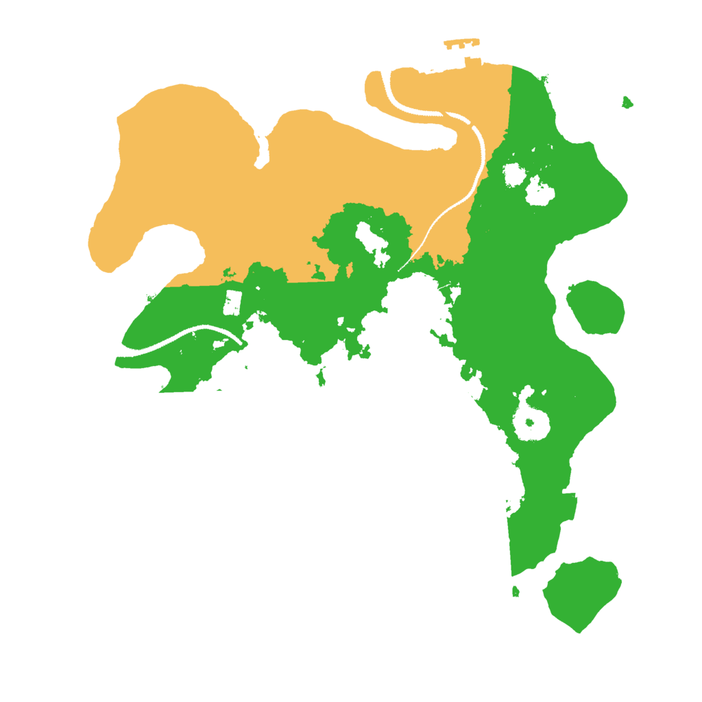 Biome Rust Map: Procedural Map, Size: 3000, Seed: 3964210