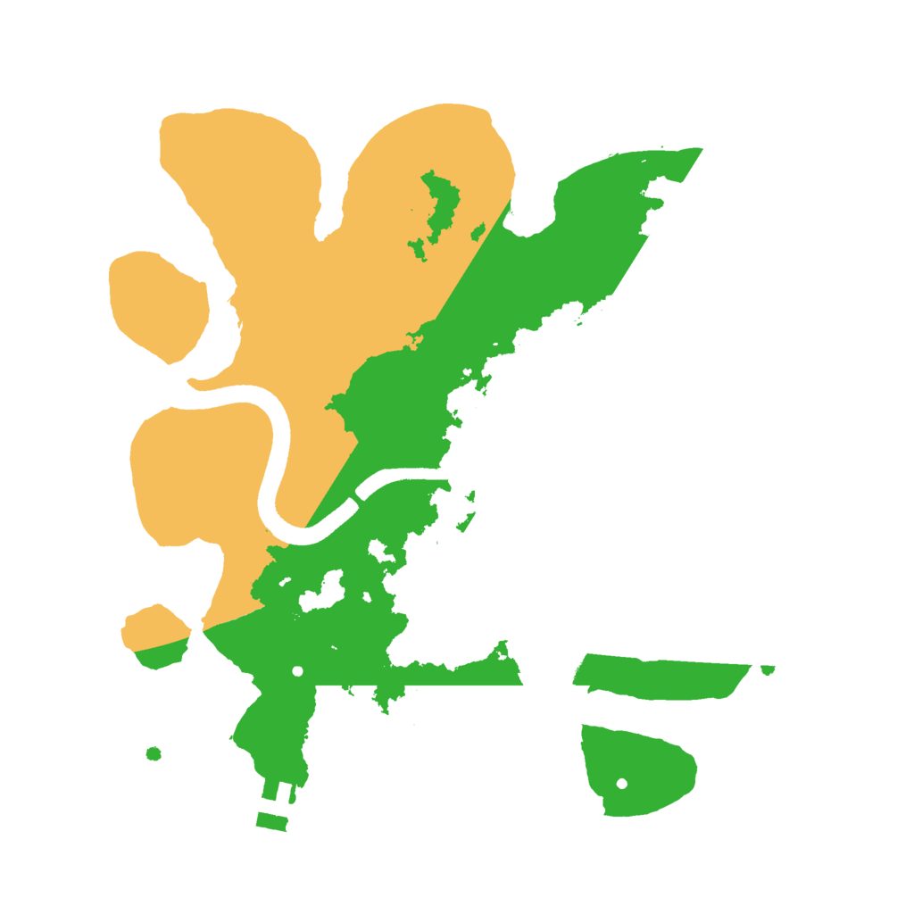 Biome Rust Map: Procedural Map, Size: 2500, Seed: 1546769045