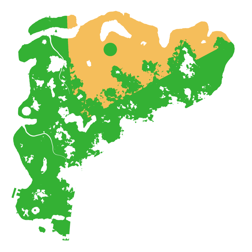 Biome Rust Map: Procedural Map, Size: 5000, Seed: 481981