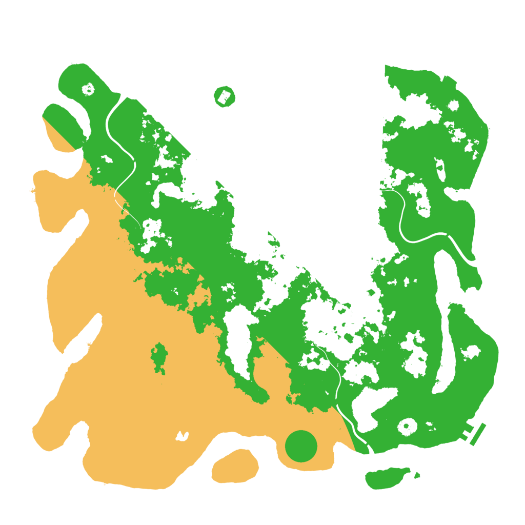Biome Rust Map: Procedural Map, Size: 4321, Seed: 793155007