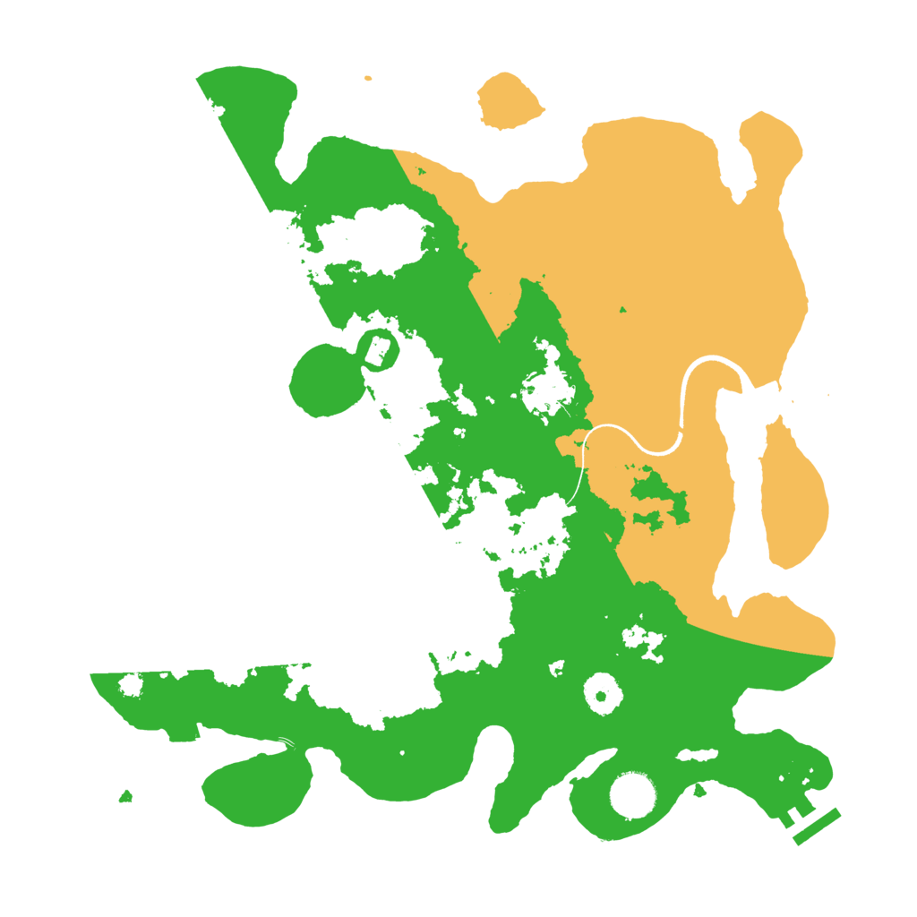 Biome Rust Map: Procedural Map, Size: 3500, Seed: 972550851