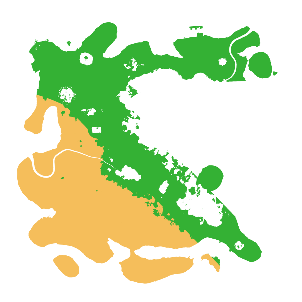 Biome Rust Map: Procedural Map, Size: 3500, Seed: 1234334