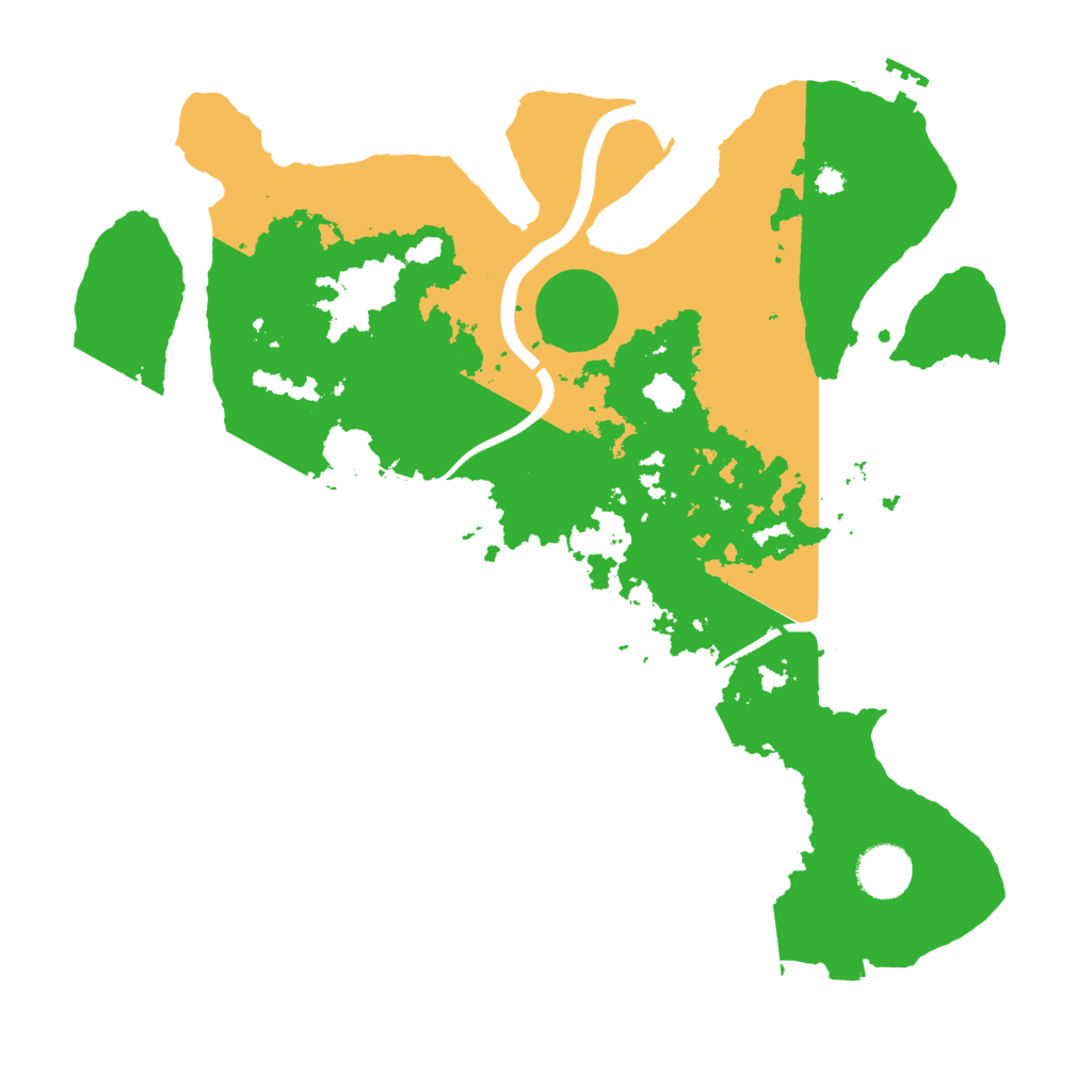 Biome Rust Map: Procedural Map, Size: 3500, Seed: 1097208