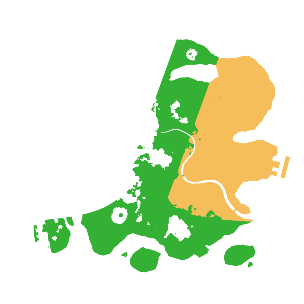 Biome Rust Map: Procedural Map, Size: 2800, Seed: 2100379929