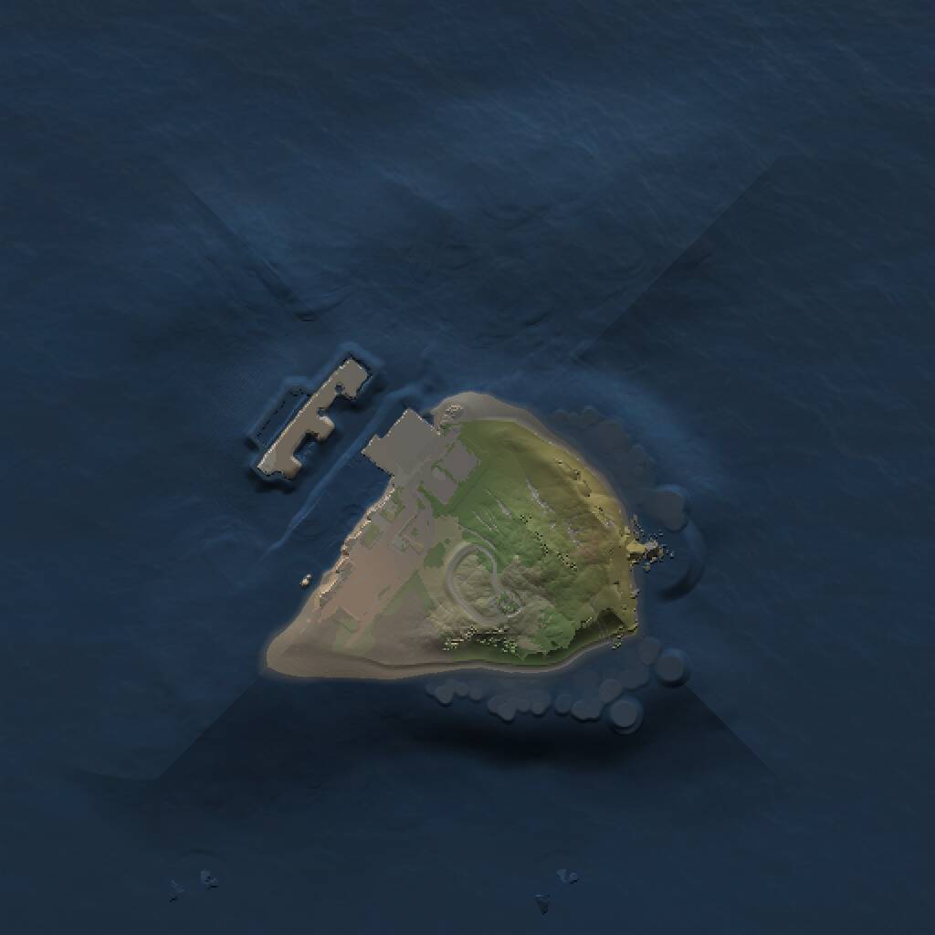 Rust Map: Procedural Map, Size: 1000, Seed: 17762110, 2 Monuments