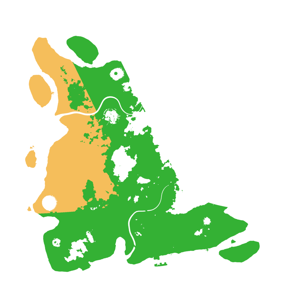 Biome Rust Map: Procedural Map, Size: 3500, Seed: 1005529509