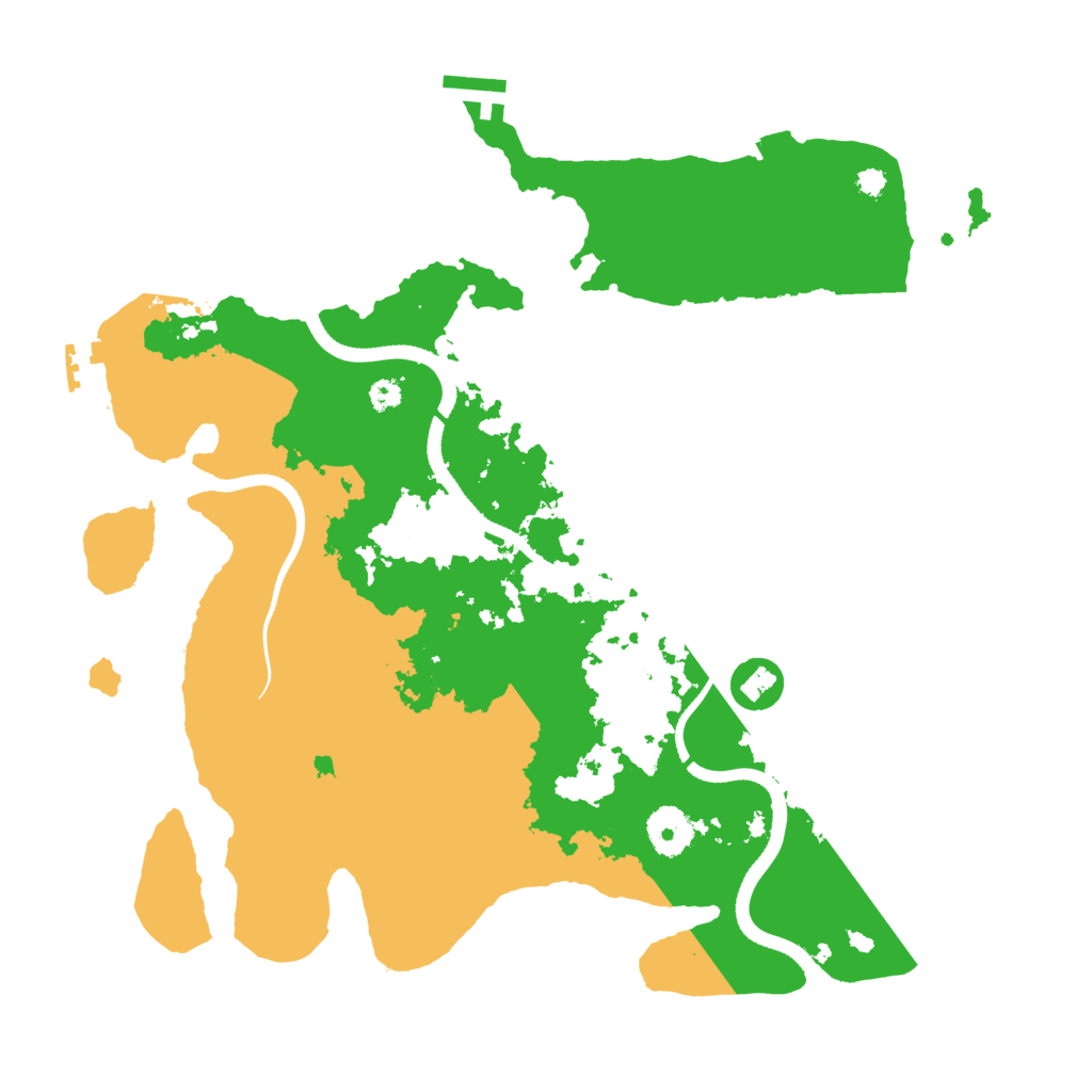 Biome Rust Map: Procedural Map, Size: 3500, Seed: 232434578