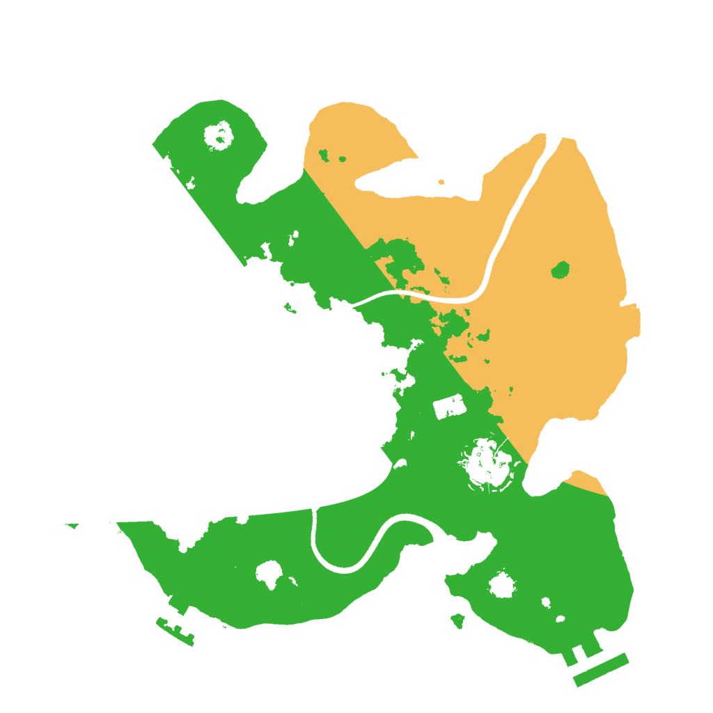 Biome Rust Map: Procedural Map, Size: 2500, Seed: 43212