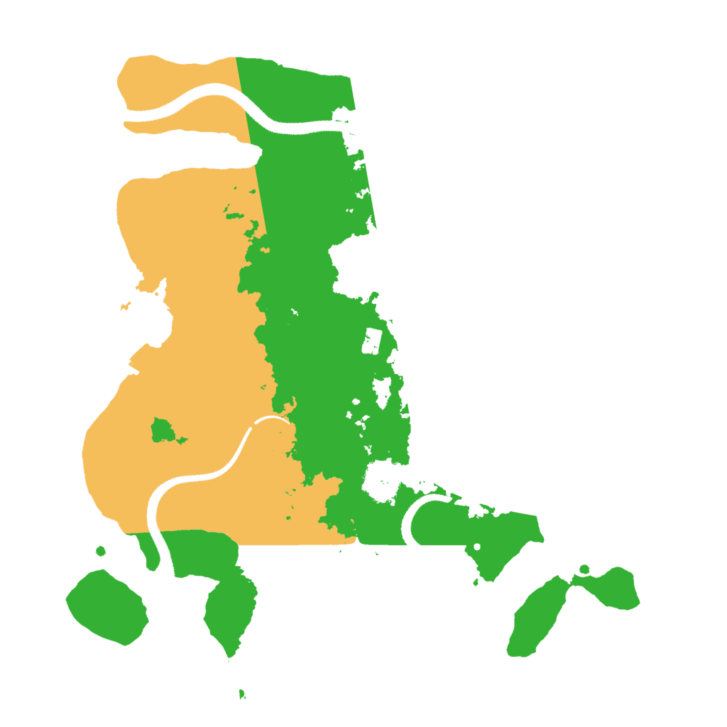 Biome Rust Map: Procedural Map, Size: 3000, Seed: 1798350655