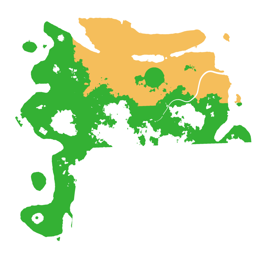 Biome Rust Map: Procedural Map, Size: 3600, Seed: 10701