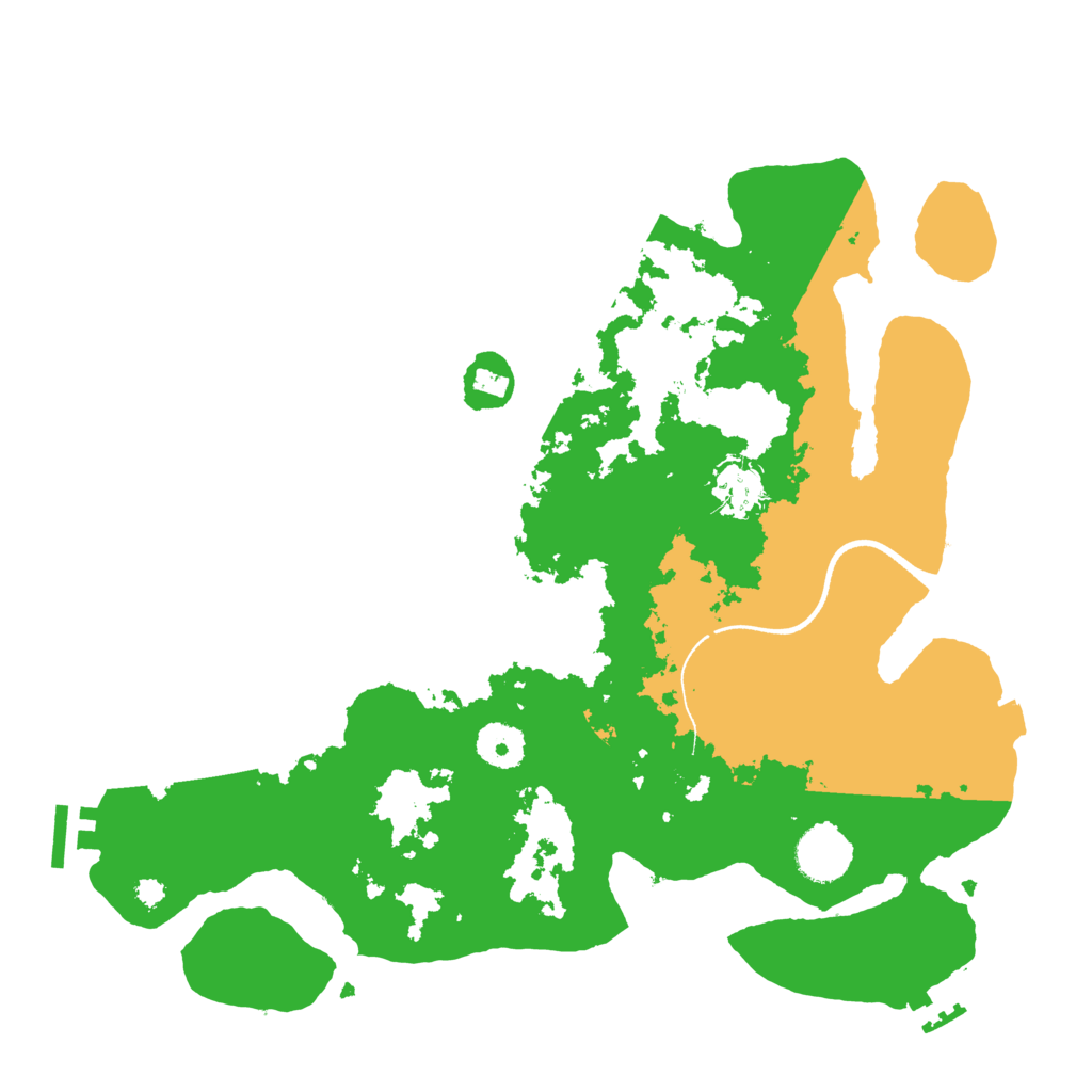 Biome Rust Map: Procedural Map, Size: 3500, Seed: 1295085371