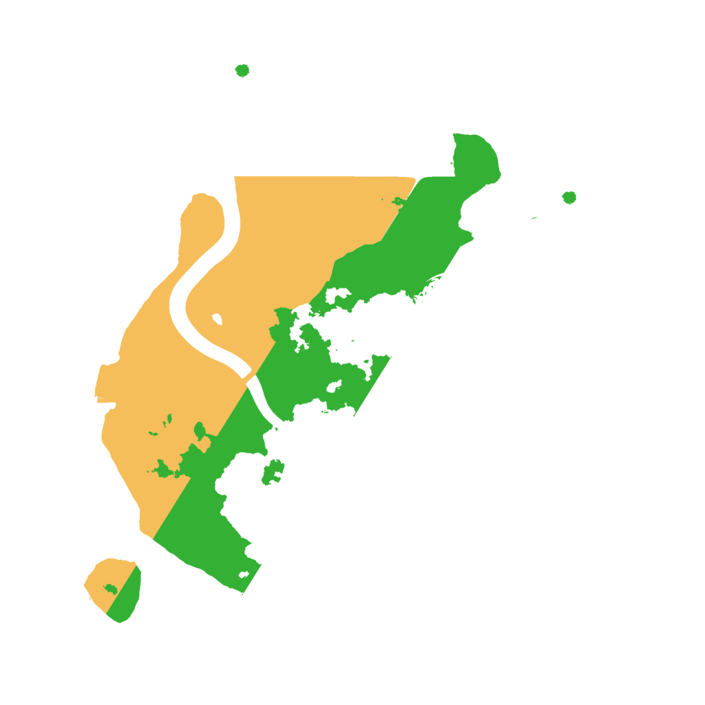 Biome Rust Map: Procedural Map, Size: 2150, Seed: 455447313